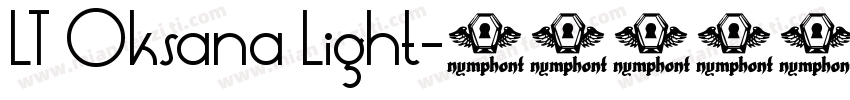 LT Oksana Light字体转换
